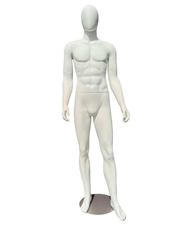Mannequin Homme blanc mat