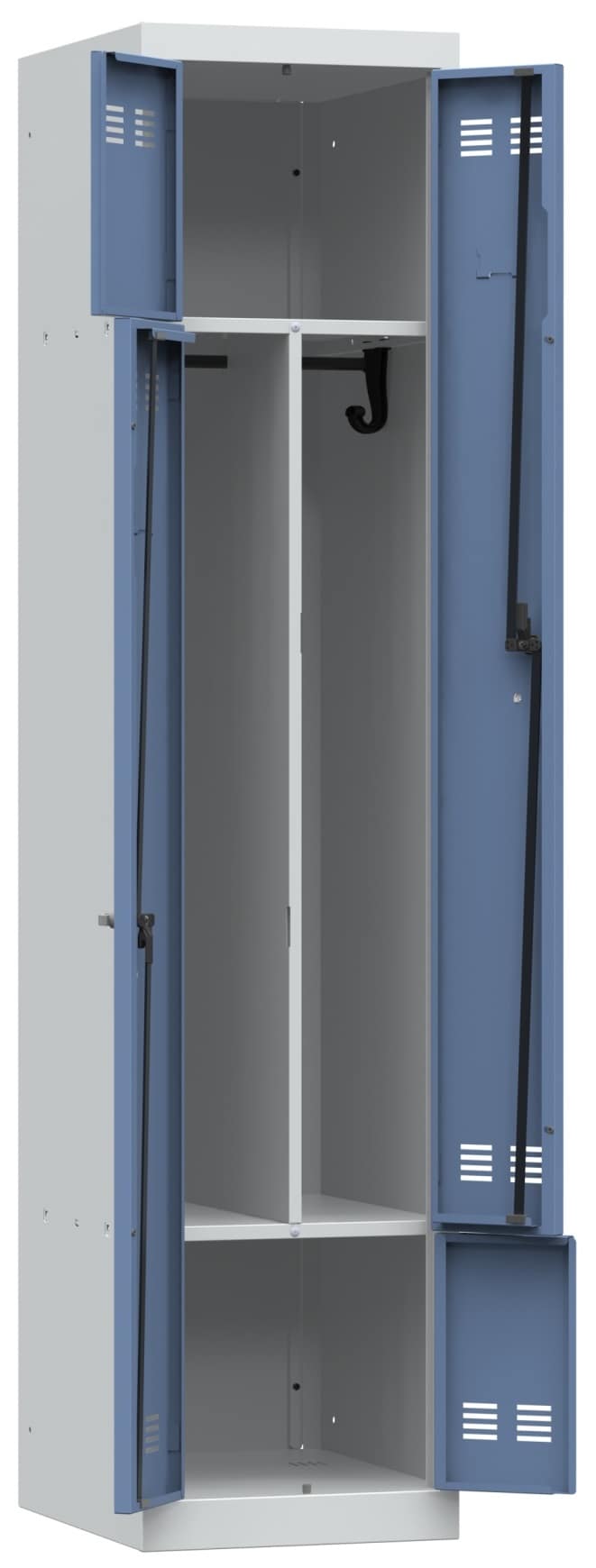 Platzsparende Umkleidekabine, Z-förmige Türen – Bild 26