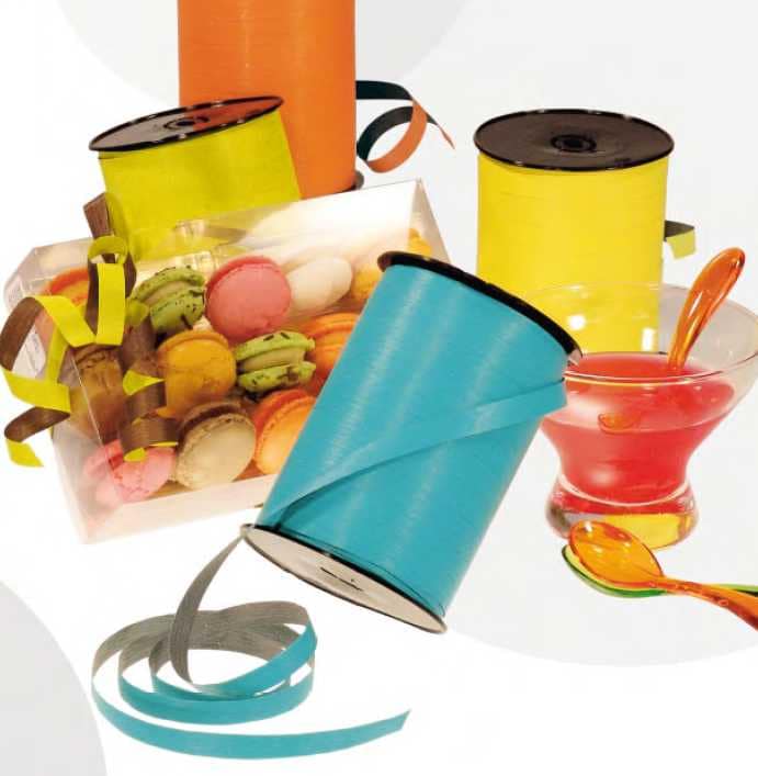 Zweifarbiges Band, Grau/Weiß, 10 mm x 250 m