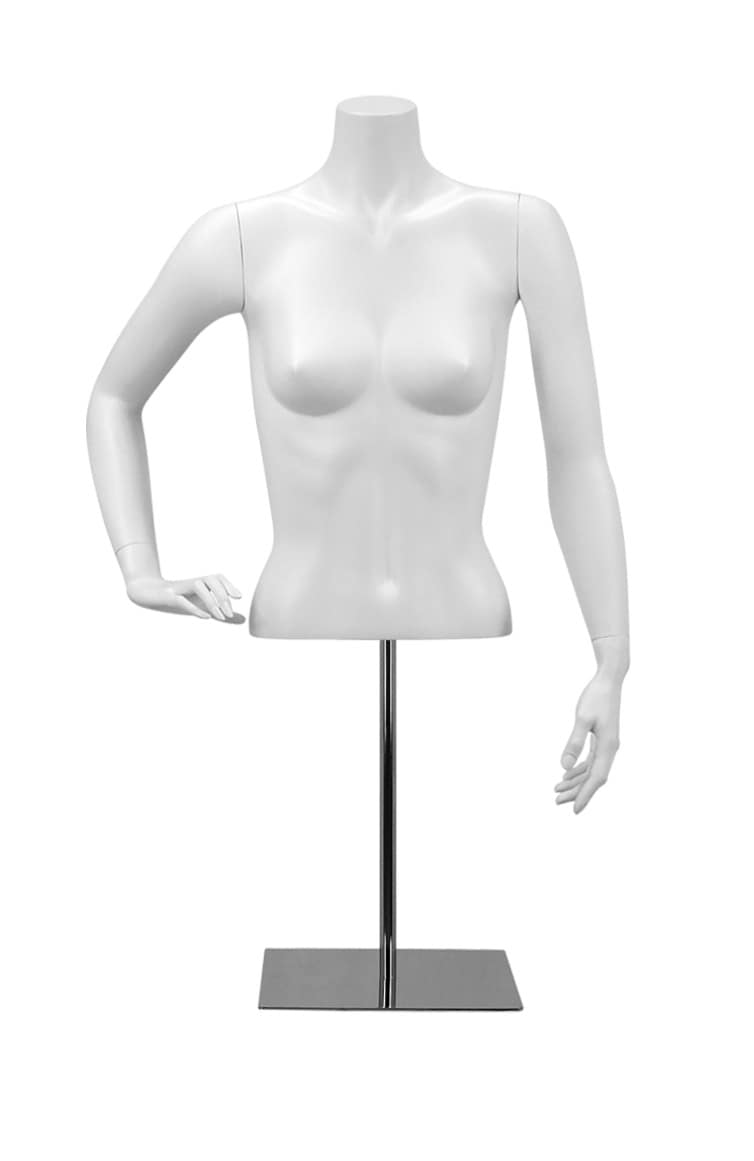 Buste femme court sur base bras asymétriques