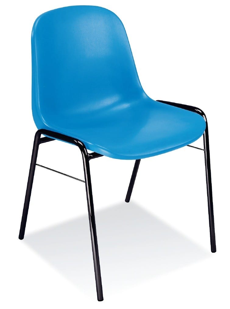 Chaise Beta monocoque bleu