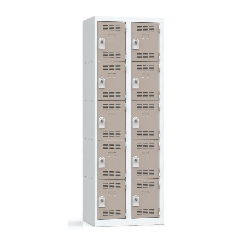 2-column, multi-compartment locker, 60 cm, one-piece welded construction – Image 2