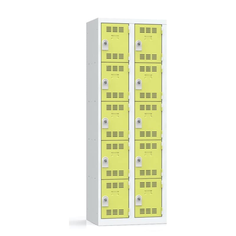 2-column, multi-compartment locker, 60 cm, one-piece welded construction – Image 6
