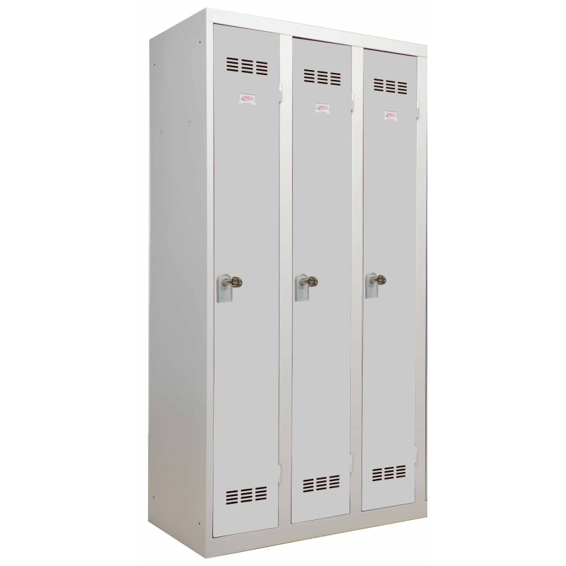 Welded, one-piece, three-column locker for clean industry – Image 8