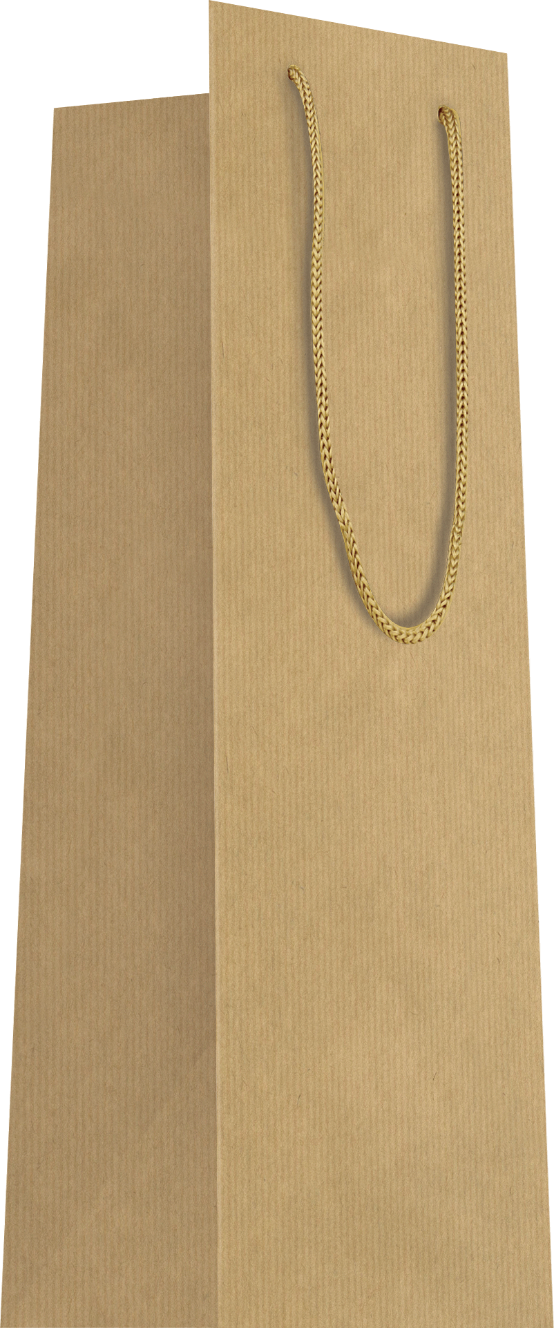 Brown kraft paper bottle bag, 11 x 11 x 39 cm x 20