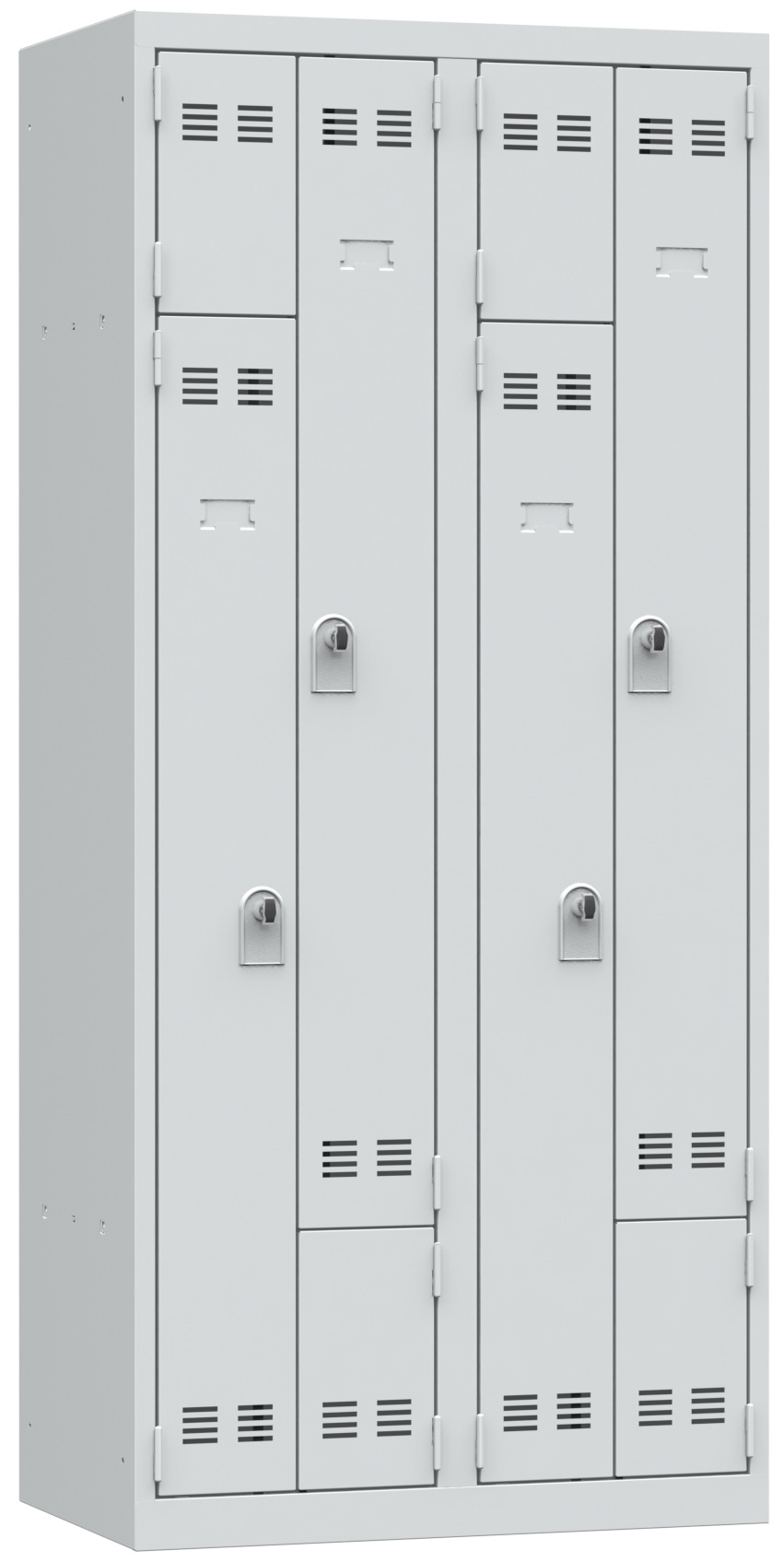 Platzsparende Umkleidekabine, Z-förmige Türen – Bild 33